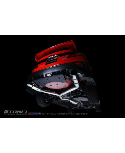 KIT COMPLET SILENCIEUX TITANE EXPREME TI TYPE D (DUAL) SUBARU WRX 2022+ - TOMEI
