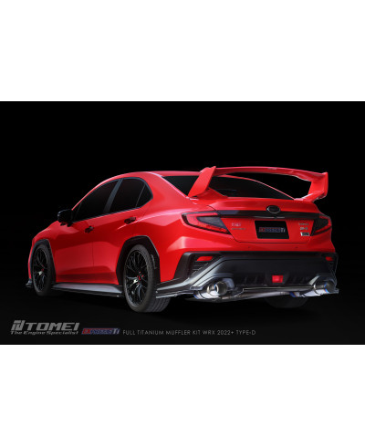 KIT COMPLET SILENCIEUX TITANE EXPREME TI TYPE D (DUAL) SUBARU WRX 2022+ - TOMEI