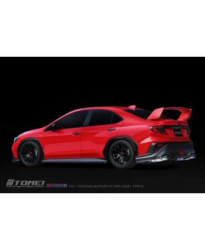 KIT COMPLET SILENCIEUX TITANE EXPREME TI TYPE D (DUAL) SUBARU WRX 2022+ - TOMEI