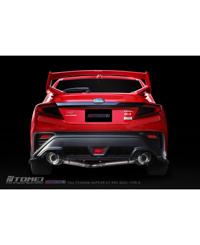 KIT COMPLET SILENCIEUX TITANE EXPREME TI TYPE D (DUAL) SUBARU WRX 2022+ - TOMEI