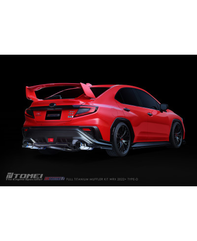 KIT COMPLET SILENCIEUX TITANE EXPREME TI TYPE D (DUAL) SUBARU WRX 2022+ - TOMEI