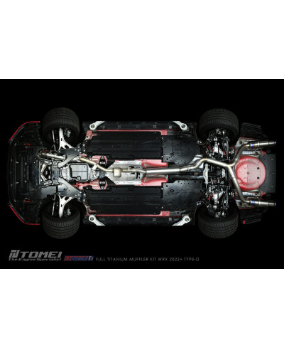 KIT COMPLET SILENCIEUX TITANE EXPREME TI TYPE D (DUAL) SUBARU WRX 2022+ - TOMEI