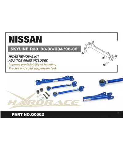 KIT SUPPRESSION HICAS NISSAN SKYLINE R33 GTST R34 GTT - HARDRACE