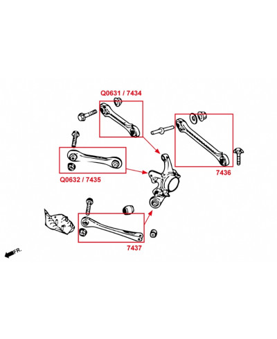 TIRANTS DE PARA ARRIÈRES BMW SÉRIE F2x / F3x HARDRACE