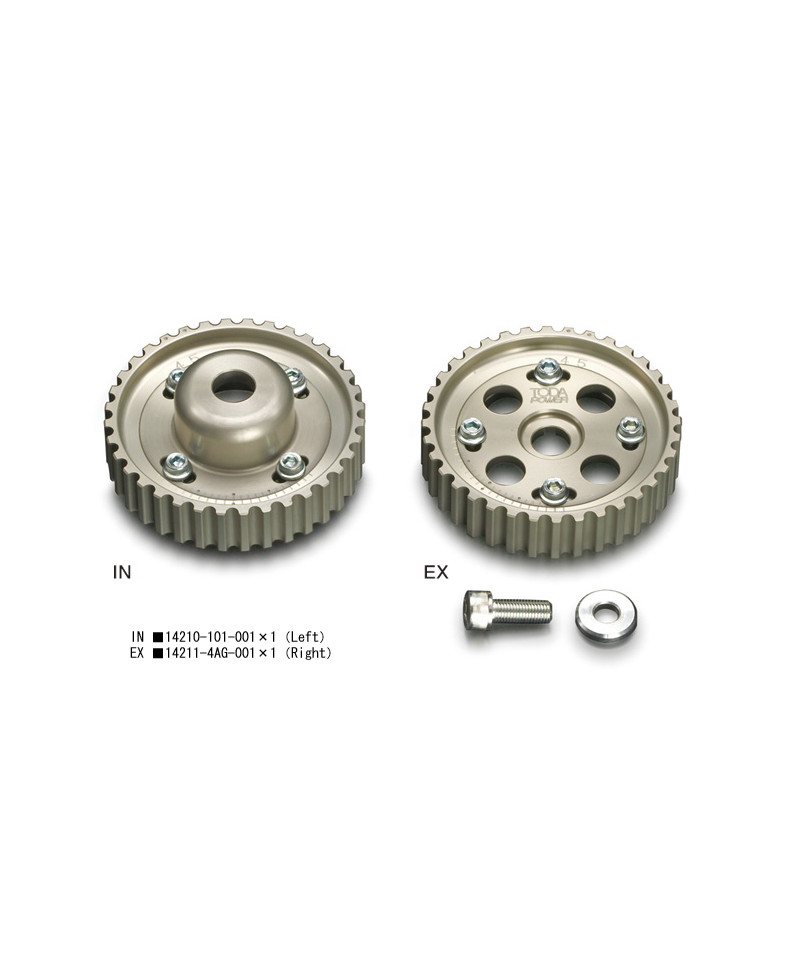 POULIE ARBRES A CAMES TOYOTA LEVIN, TRUENO 4AG- 5 SOUPAPES AE101 -TODA RACING