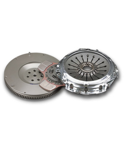 KIT EMBRAYAGE RENFORCÉ MÉTALLIQUE + VOLANT MOTEUR ULTRA ALLÉGÉ LANCER EVO VII/ VIII/ IX (4G63) - TODA RACING 