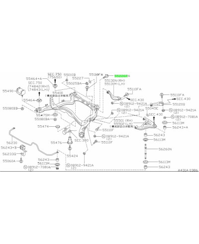 VIS EXCENTRIQUE NISSAN