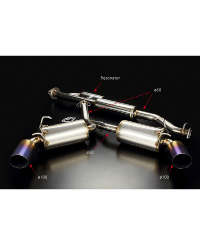 CATBACK DOUBLE SORTIE HIGH POWER TOYOTA 86/ SUBARU BRZ - TODA RACING 