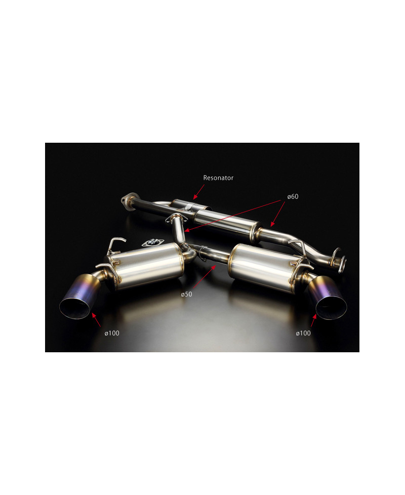 CATBACK DOUBLE SORTIE HIGH POWER TOYOTA 86/ SUBARU BRZ - TODA RACING 