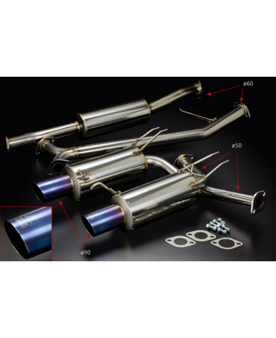 CATBACKHIGH POWER HONDA ACCORD EURO R CL7 (K20A) - TODA RACING 