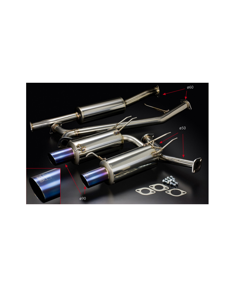 CATBACKHIGH POWER HONDA ACCORD EURO R CL7 (K20A) - TODA RACING 