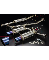 CATBACKHIGH POWER HONDA ACCORD EURO R CL7 (K20A) - TODA RACING 