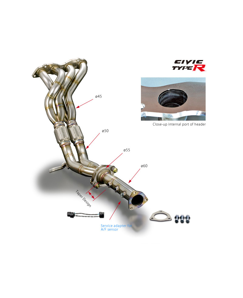 COLLECTEUR ECHAPPEMENT HONDA CIVIC TYPE R FD2 (K20A) - TODA RACING 