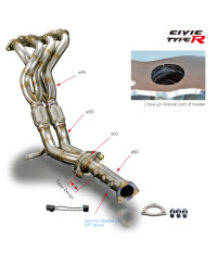 COLLECTEUR ECHAPPEMENT HONDA CIVIC TYPE R FD2 (K20A) - TODA RACING 