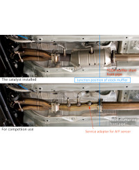 FRONT PIPE COURTE HONDA CIVIC TYPE R FD2 (K20A) - TODA RACING 