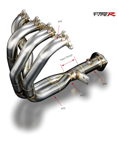 COLLECTEUR ECHAPPEMENT VER. 2 HONDA INTEGRA TYPE R DC2/DB8 (B18C-R) - TODA RACING 