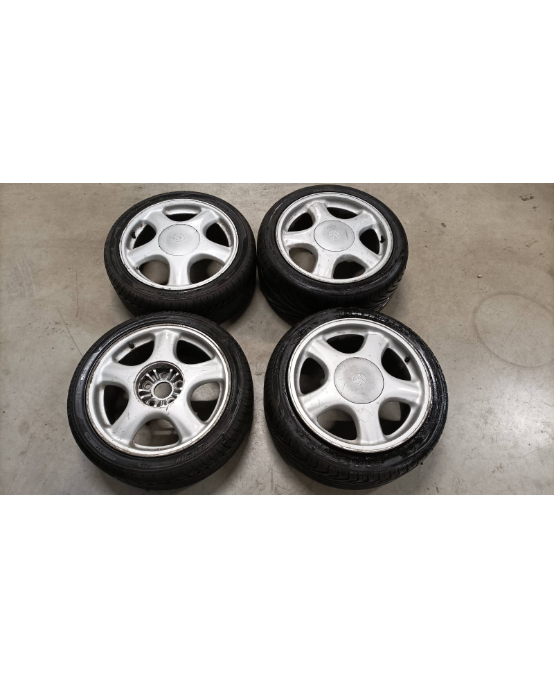SET DE 4 JANTES - 17X8 - 17X9.5 ET 50 - ORIGINE TOYOTA SUPRAMK4 TURBO