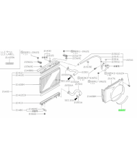 BUSE VENTILATEUR RADIATEUR INFERIEURE S13 SR20 NISSAN