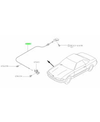 CABLE OUVERTURE CAPOT R32 NISSAN