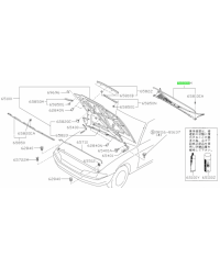 JOINT CAPOT R32 NISSAN