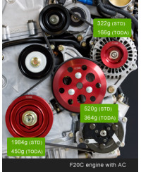 KIT POULIE ALLEGÉE HONDA S2000 F20C/F22C - TODA RACING 