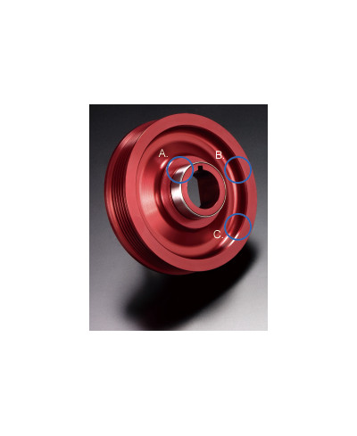 KIT POULIE AVANT ALLEGÉE HONDA CIVIC TYPE R FN2 K20A- TODA RACING 