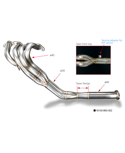 COLLECTEUR ECHAPPEMENT VER. 2 TOYOTA AE86 LEVIN/TRUENO (4AG) - TODA RACING 