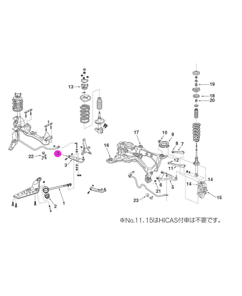 SILENTBLOCS NISMO TRIANGLE AVANT