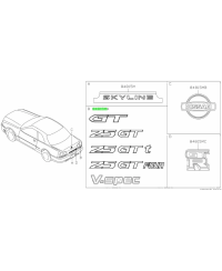 MONOGRAMME " 25GT-T " R34GTT NISSAN 