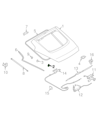 BUTEE DE COFFRE 350Z NISSAN 
