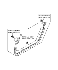 JOINT DE PORTE AVANT GAUCHE NISSAN POUR 350Z