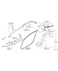 JOINT DE PORTE AVANT NISSAN 350Z