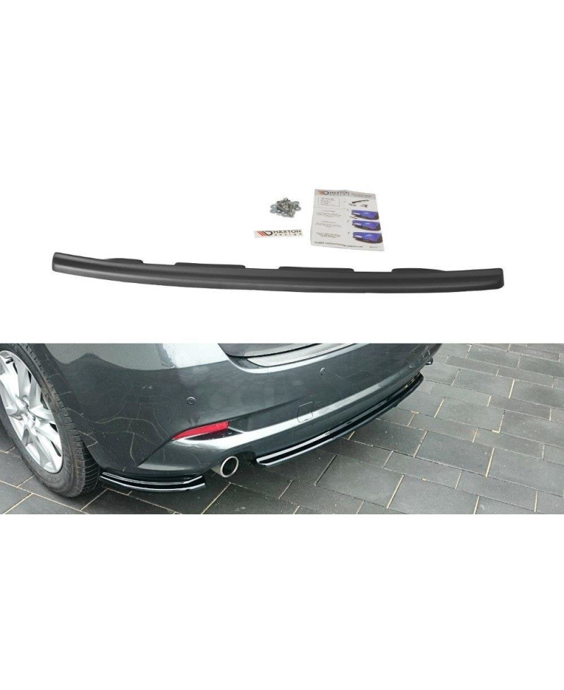 SPLITTER CENTRAL ARRIÈRE MAZDA 3 BM (MK3) FACELIFT (SANS BARRES VERTICALES)