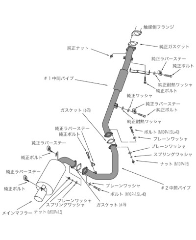 CATBACK HI-POWER 409 MITSUBISHI LANCER EVO 4/5/6 - HKS