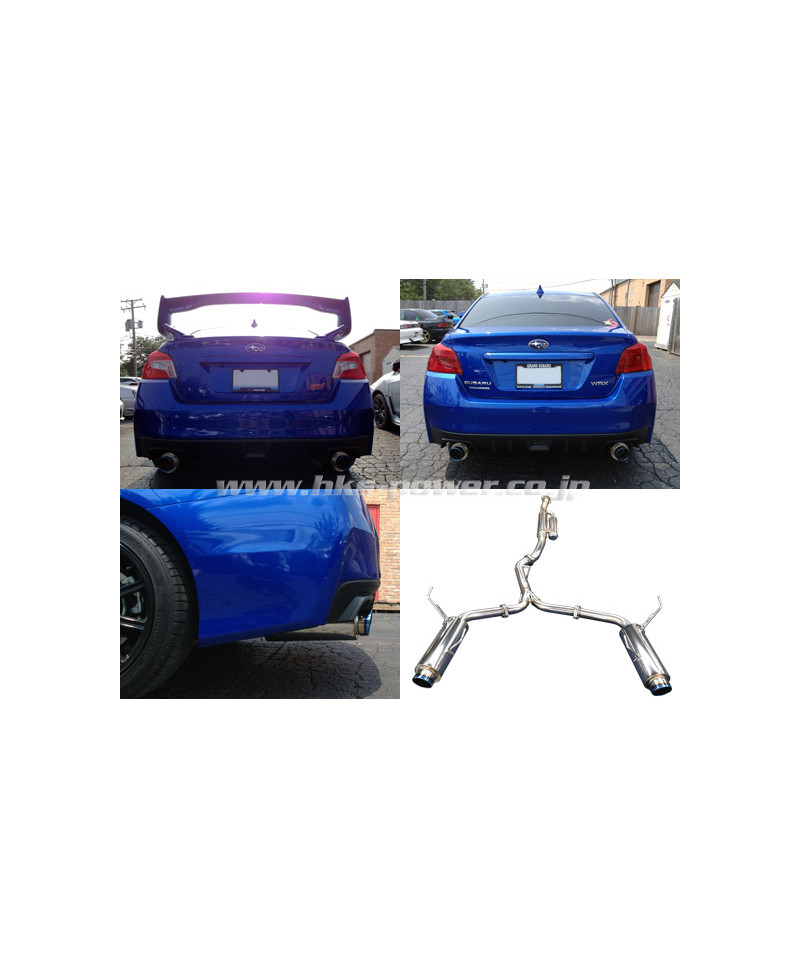 CATBACK "HI-POWER TI TIP" DOUBLE SORTIES SUBARU IMPREZA WRX VAG & WRX STI VAF(FA20 & EJ25) - HKS