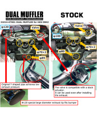 CATBACK DOUBLE SORTIES TOYOTA SUPRA A90 MK5 - HKS 