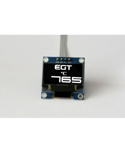 MANOMÉTRE OLED LARGE DIGITS 0.96" TEMPERATURE GAZ D'ÉCHAPPEMENT -ZADA TECH