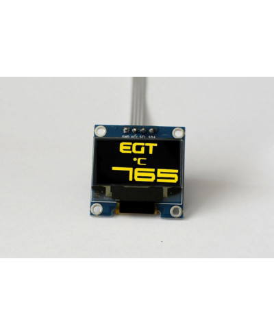 MANOMÉTRE OLED LARGE DIGITS 0.96" TEMPERATURE GAZ D'ÉCHAPPEMENT -ZADA TECH