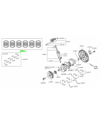 SET SEGMENTATION 6 CYLINDRES VQ35HR NISSAN