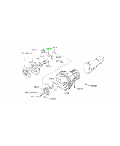 FOURCHETTE EMBRAYAGE S13 /S14 / S15 / R32 / R33 NISSAN