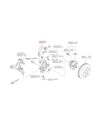 PORTE MOYEU AVANT DROIT 370Z NISSAN