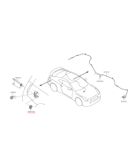 CLIP VERROUILLAGE TRAPPE A CARBURANT 350Z / 370Z / GTR NISSAN