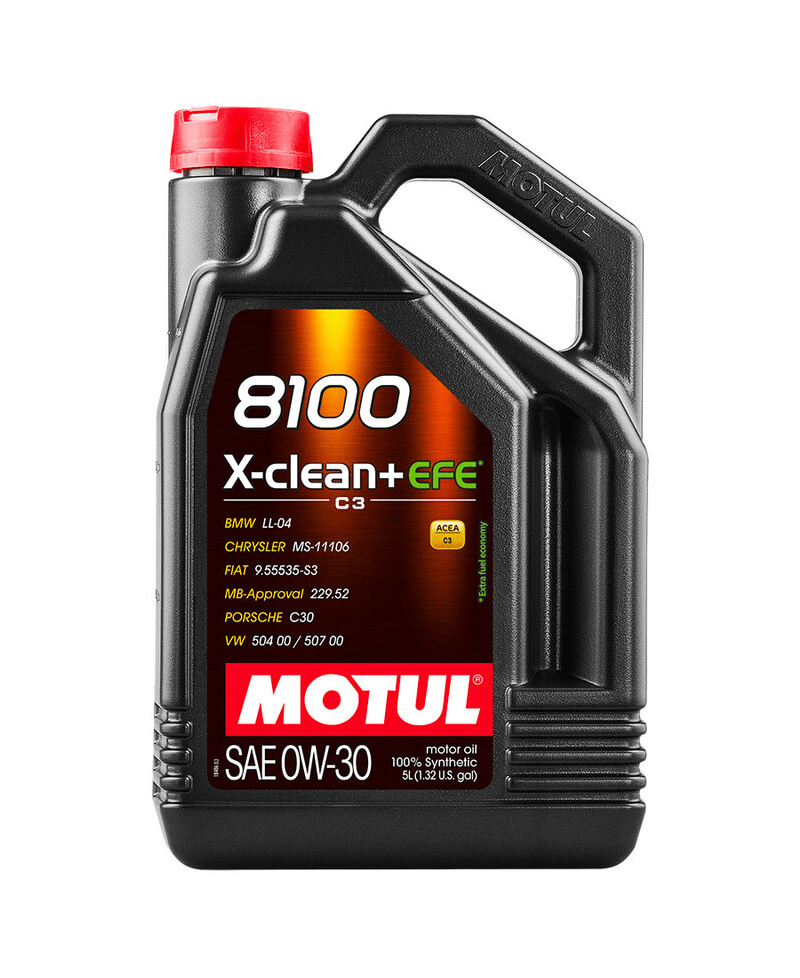 HUILE MOTEUR 8100 X-CLEAN+ EFE 0W30 MOTUL - 5L