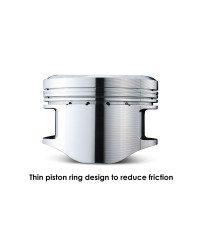 KIT PISTONS FORGÉS MITSUBISHI 4G63 85.50MM (2.2L/2.3L) - TOMEI