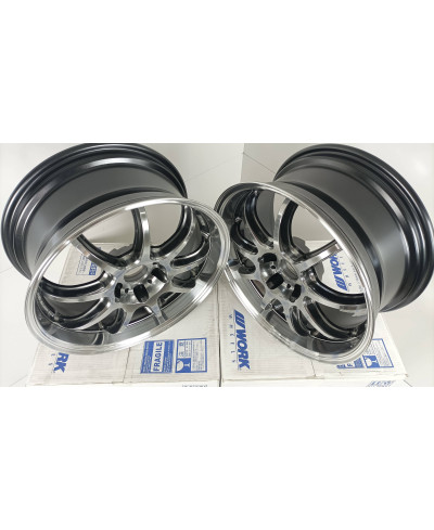 SET 2 JANTES EMOTION D9R 18X8.5" ET32 5X114 (GTS/RC) WORK WHEELS