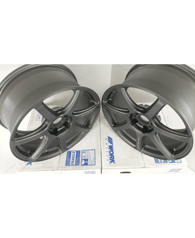 SET 2 JANTES EMOTION T7R 18X8.5" ET30 5X114 (MGM) WORK WHEELS