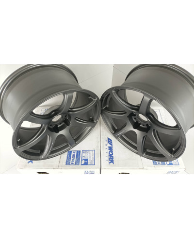 SET 2 JANTES EMOTION T7R 18X9.5" ET22 5X114 (MGM) WORK WHEELS