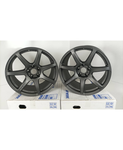 SET 2 JANTES EMOTION T7R 18X9.5" ET22 5X114 (MGM) WORK WHEELS