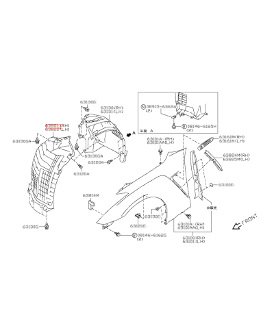 PASSAGE DE ROUE AVANT GTR NISSAN