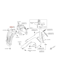 PASSAGE DE ROUE AVANT GTR NISSAN